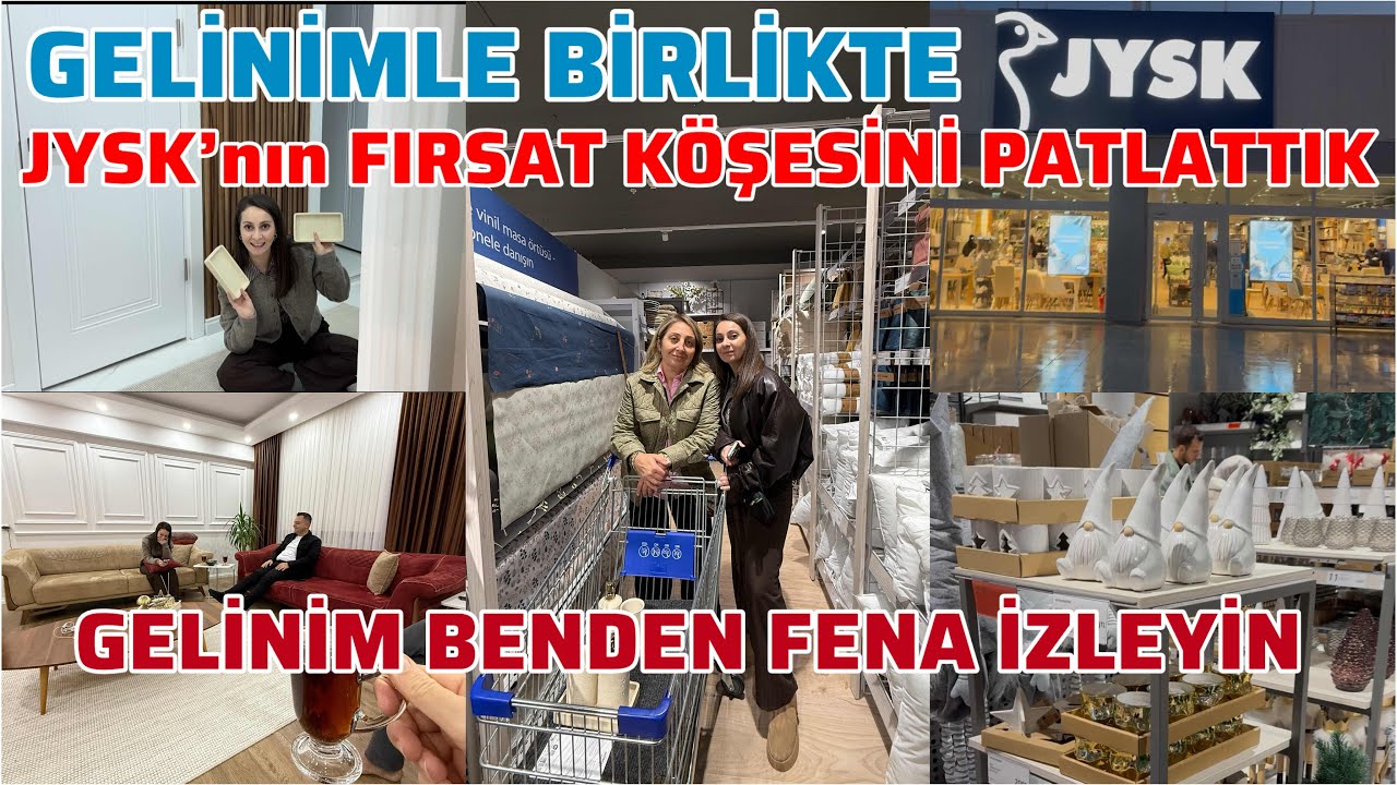 GELİNİMLE BİRLİKTE FIRSAT KÖŞESİNİ PATLATTIK❌NELER ALDIK❌AYŞENURU İZLEYİN GÖRÜN😂BENDEN FENA😂#jysk 