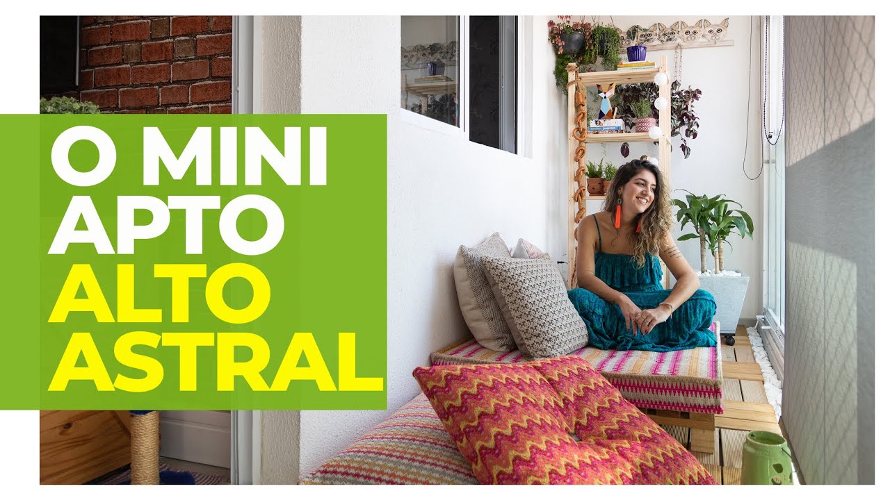 MICRO APARTAMENTO COM PAPEL DE PAREDE ESTAMPADO - VARANDA LINDA TRANSFORMADA EM APENAS DOIS DIAS