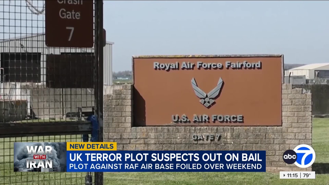 UK air base latest: Suspects arrested on terror charges released on bail