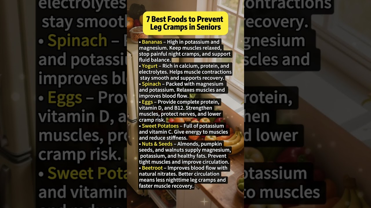 7 Best Foods to Prevent Leg Cramps in Seniors