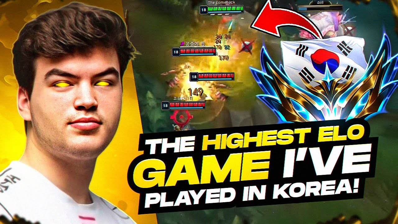 THE HIGHEST ELO GAME I'VE PLAYED IN KOREA