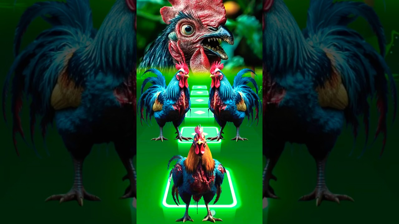 Zombie Rooster🐓| Tiles Hop Animals Dance 