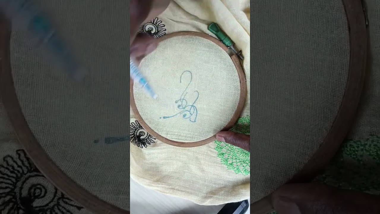 Easy, small drawings can be made for handkerchiefs for Sindhu Darshan Festival.