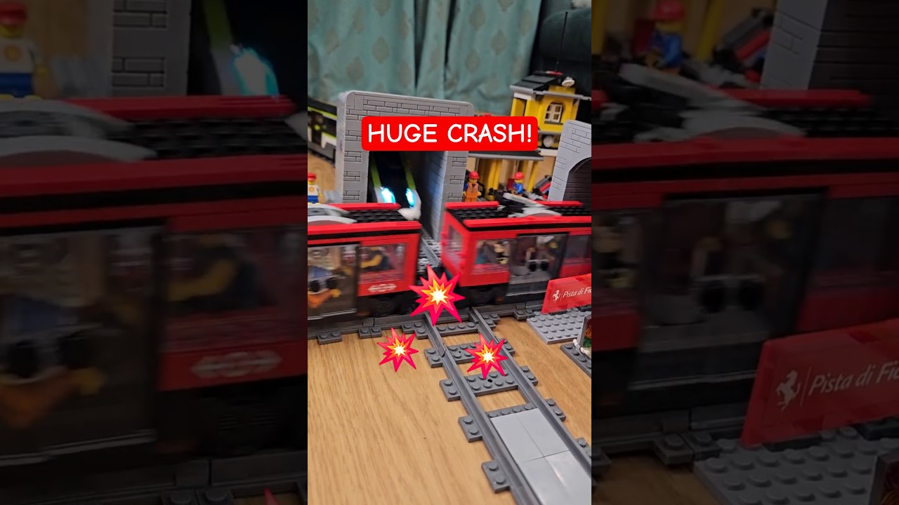 Two trains exit tunnels... HUGE CRASH! 🚂💥😱