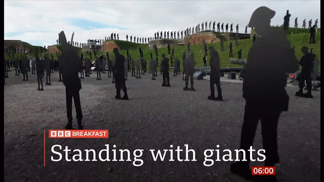 Standing with giants silhouettes - new home in Fort Nelson (Portsmouth) (WWII) (7) (UK)  22/Oct/2025