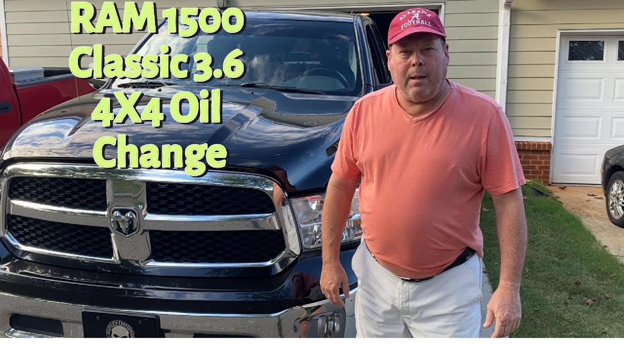 2019 RAM 1500 Classic 3.6L engine 4X4 Oil Change