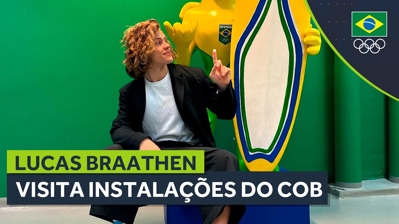 Esquiador Lucas Braathen visita instalações do COB