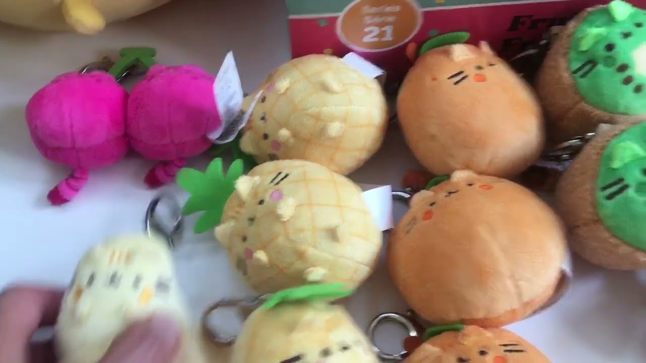 HUGE Surprise!!Gund Pusheen blind box series 21 fruits case review opening part 2!!