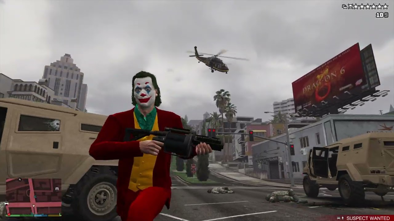 GTA 5 - Joker Rampage + Six Star Escape