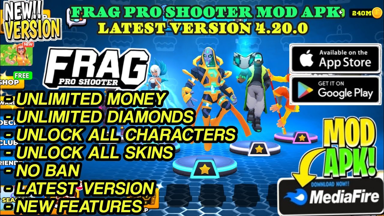 Frag Pro Shooter MOD MENU v4.20.0 | MOD APK | Unlock All Characters | MAX CHARACTERS ABILITIES