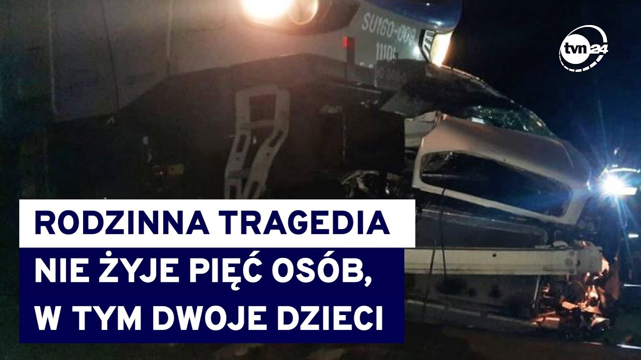 Karwica Mazurska. Tragedia na przejeździe kolejowym. Samochód z pięcioma osobami wjechał pod pociąg