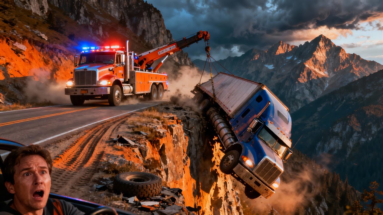 Epic Mountain Truck Crashes & Rescue Missions!