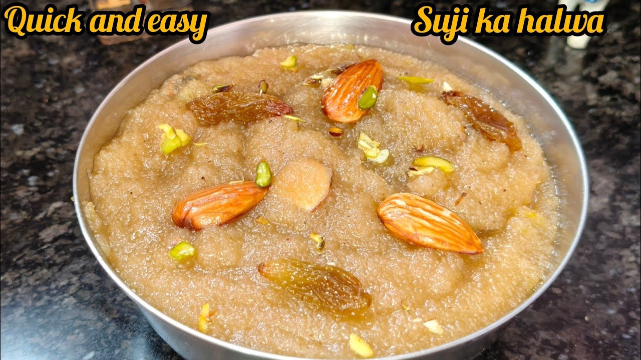 मिनटों में तैयार होने वाला नवरात्रि स्पेशल सुजी का हलवा - दानेदार,टेस्टी और ईजी रेसिपी👌#sujikahalwa 