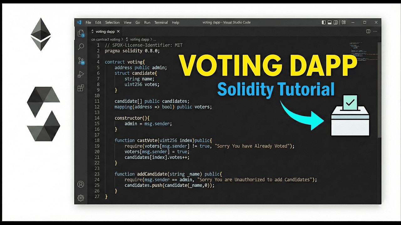 Solidity Project: Decentralized Voting System | Binary Bharat