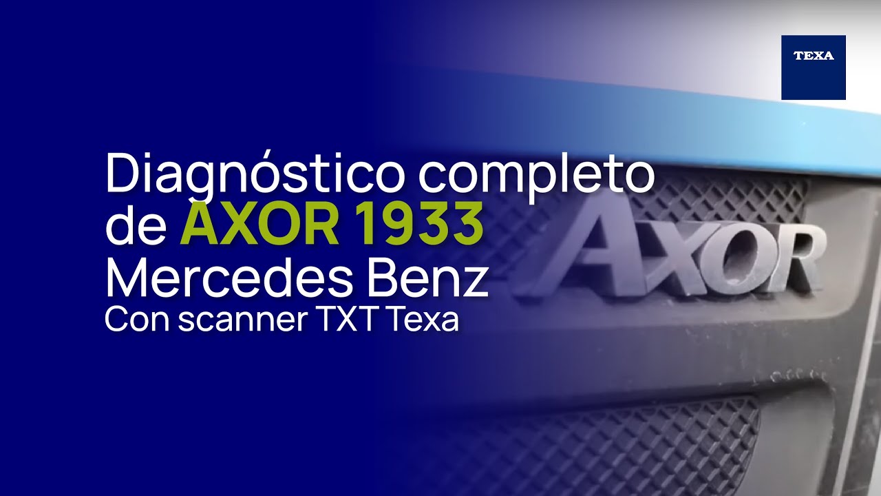 Diagnóstico de camión Mercedes Benz con scanner TEXA TXT Truck ALM