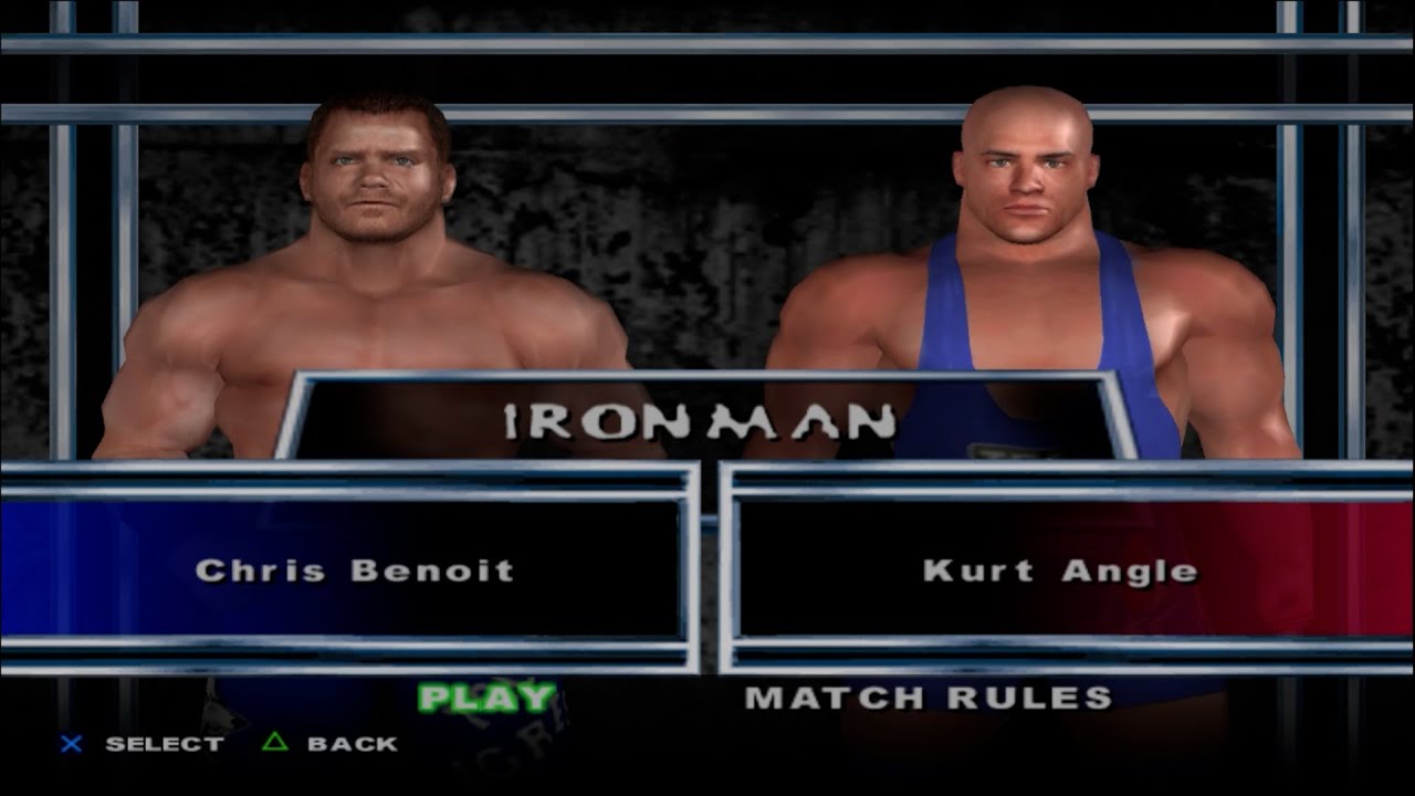 WWE SmackDown! Here Comes the Pain - Chris Benoit VS Kurt Angle (IRONMAN)
