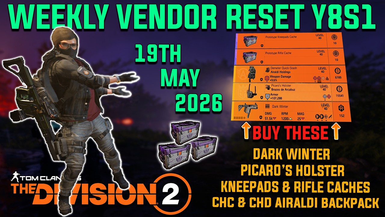 The Division 2 | Weekly Vendor Reset + Escalation Vendor & Targeted loot! (May 19, 2026)