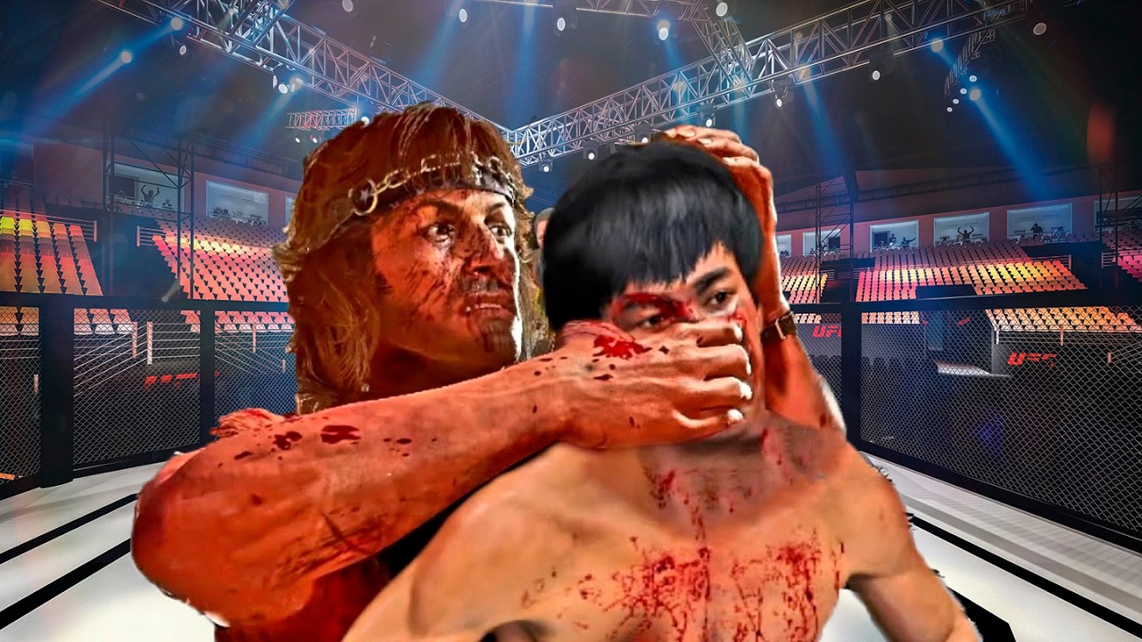 Bruce Lee vs Rembo - Enter The Dragon