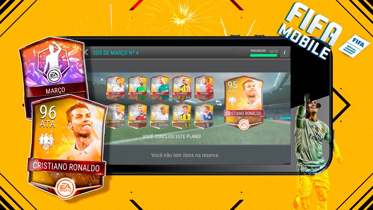 CRISTIANO RONALDO GER 95 !! TOTW DE MARÇO N° 4 !! MESTRE TOTW - FIFA MOBILE