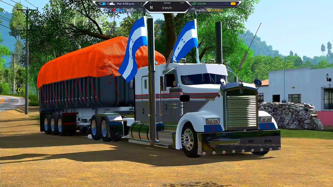 GRAFICOS ULTRA EN ANDROID AMERICAN TRUCK SIMULATOR JUGANDO DESDE GFORNOW MAPA HONDURAS 