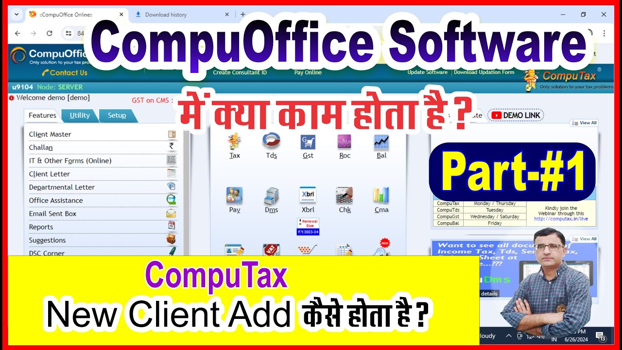 Compuoffice Software Demo | How use Compuoffice Software | How Client Add in CompuTax