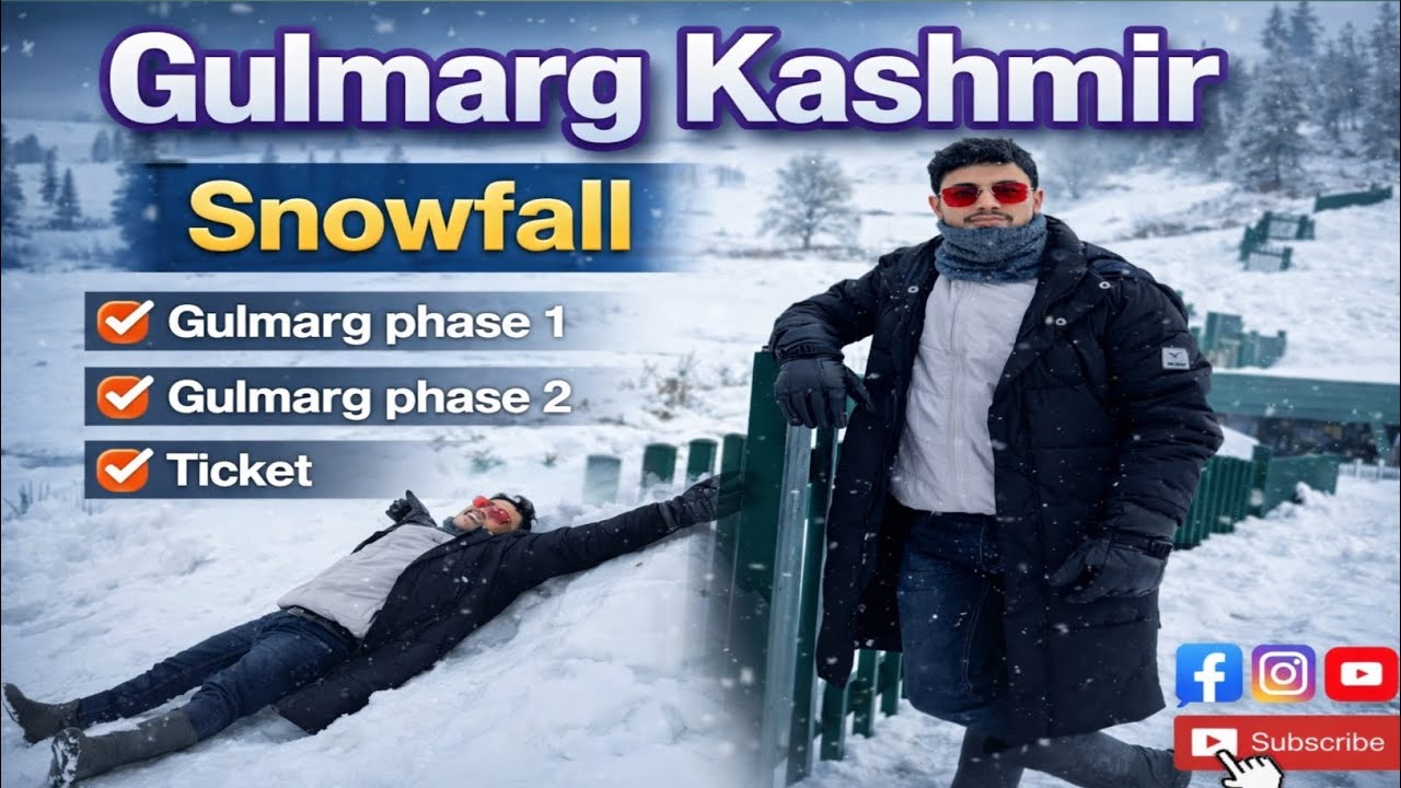 🏔️ Gulmarg Snowfall 2026 | Barf Se Dhaki Kashmir Ki Jannat | #vlog @MandalNavinVlog9123 
