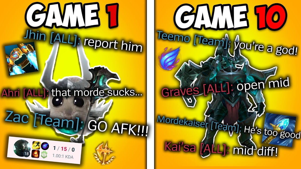 I played 10 Games of Mordekaiser Midlane | It's BROKEN...