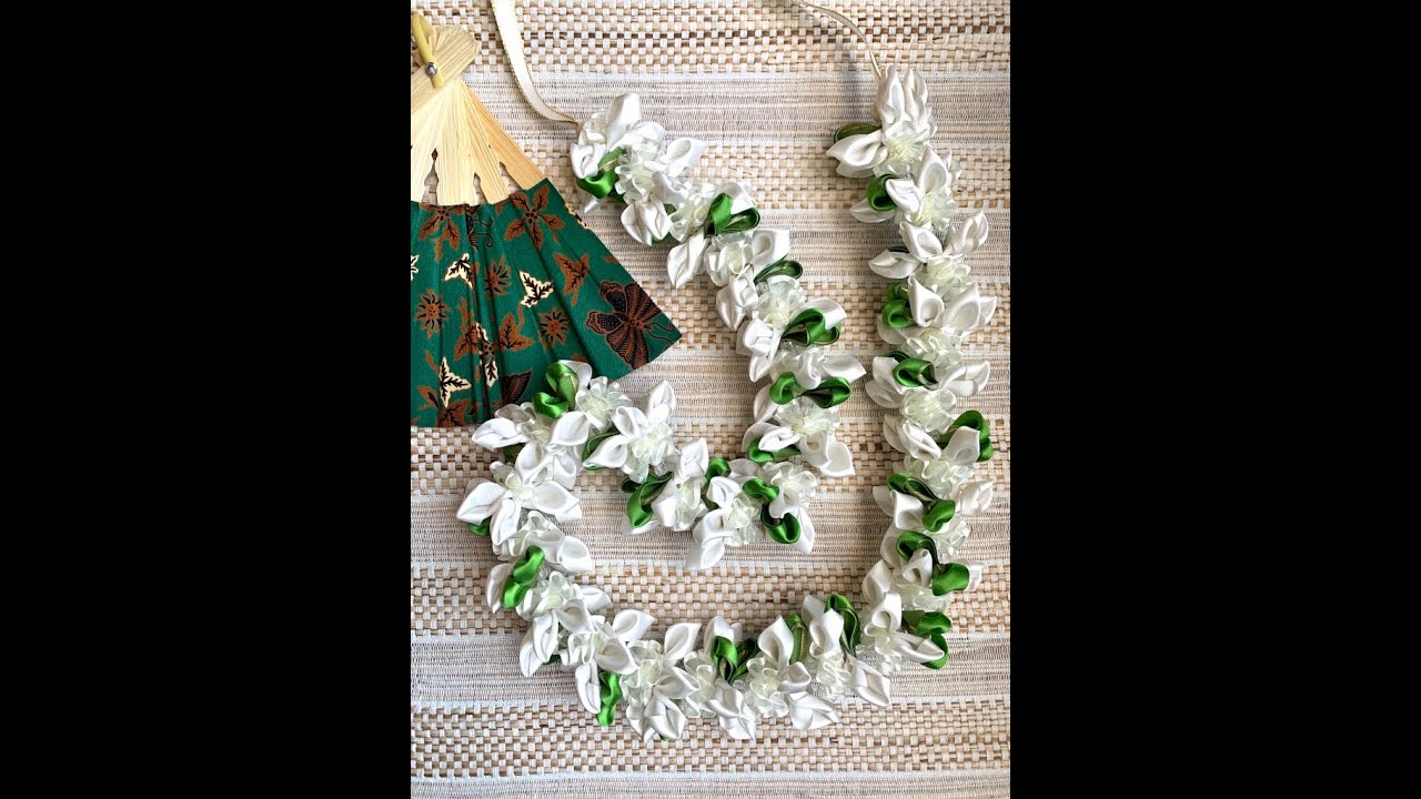 How To Make Gardenia Ribbon Lei