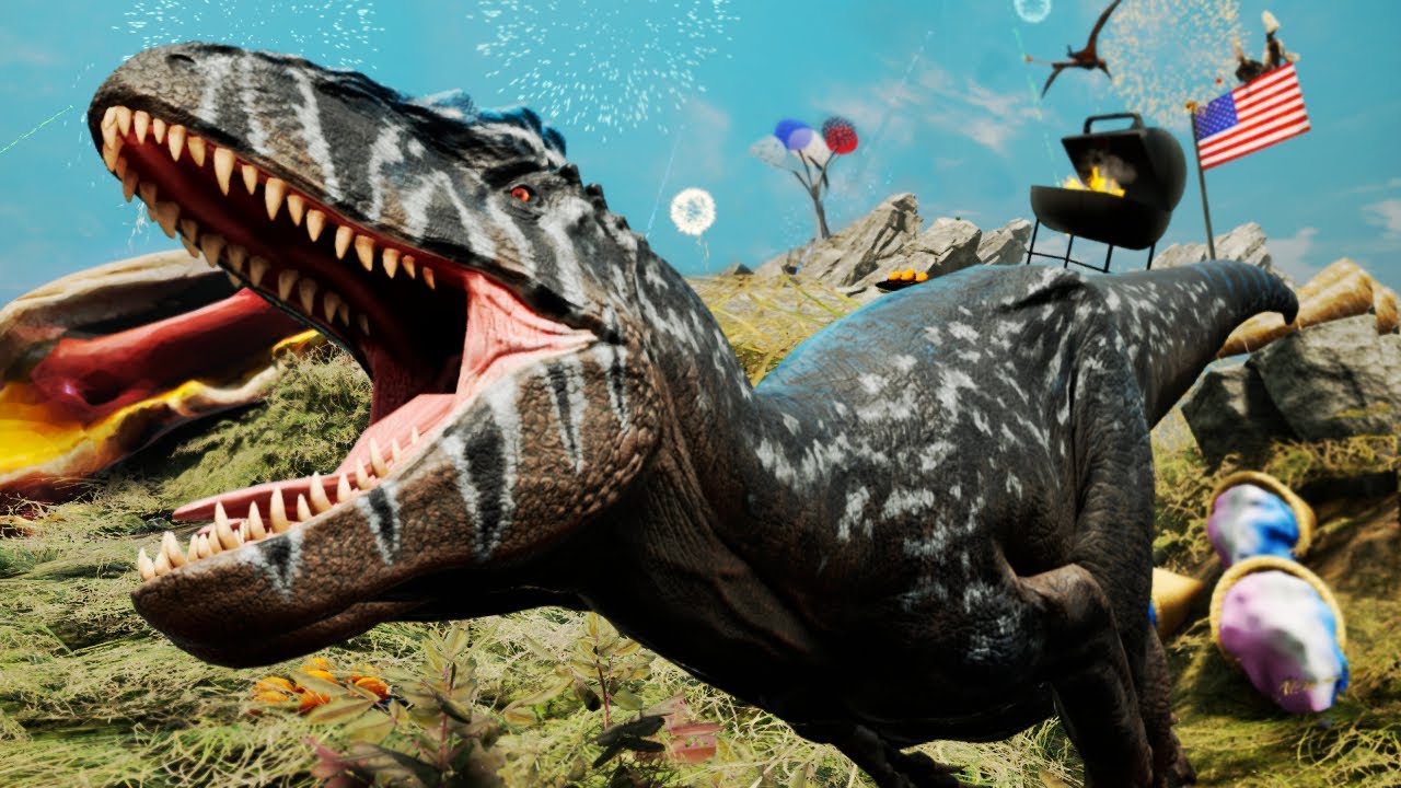 Caos no Mundo dos Dinossauros: Festa do Alossauro, Rohsal | Path of Titans 🦖🐉🐊