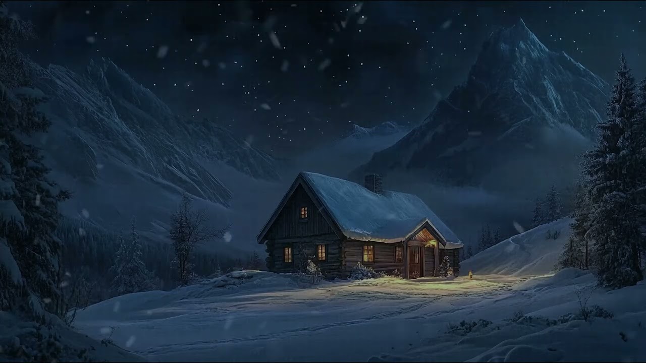 Extreme Snowstorm Sounds for Deep Relaxation | Cozy Mountain Home