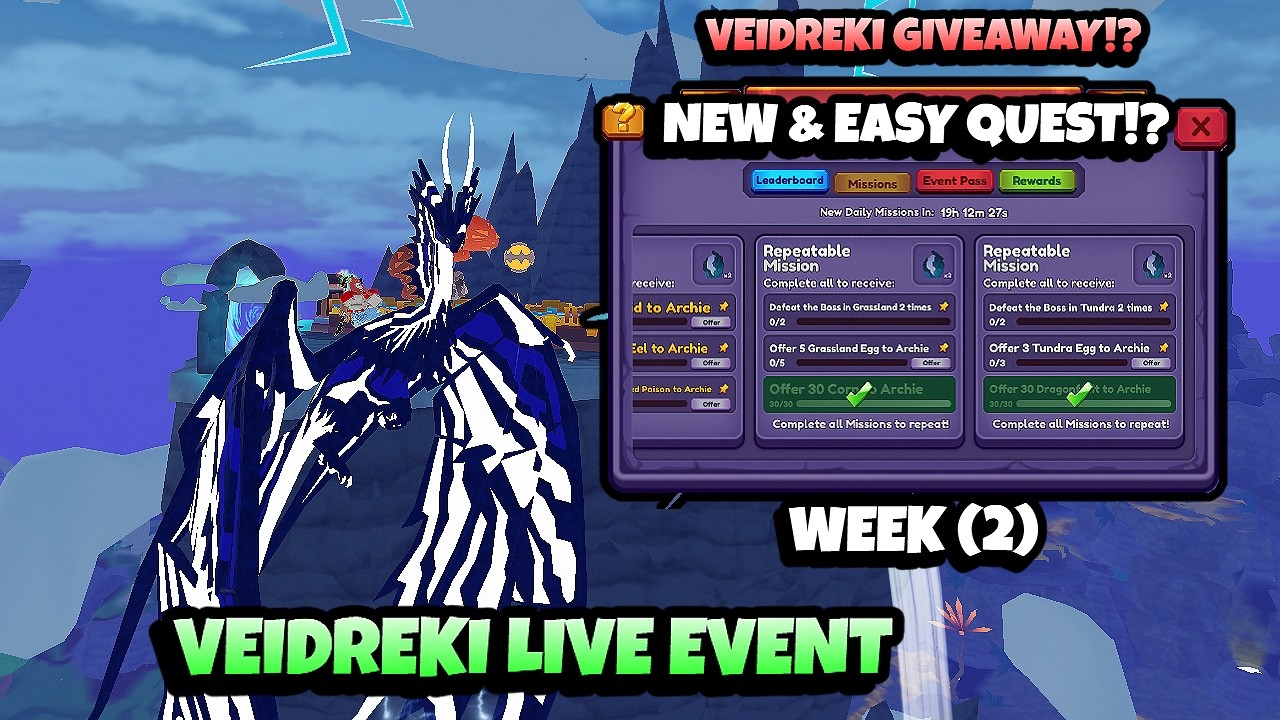 Complete Guide to VEIDREKI EVENT WEEK 2 in Dragon Adventures Roblox