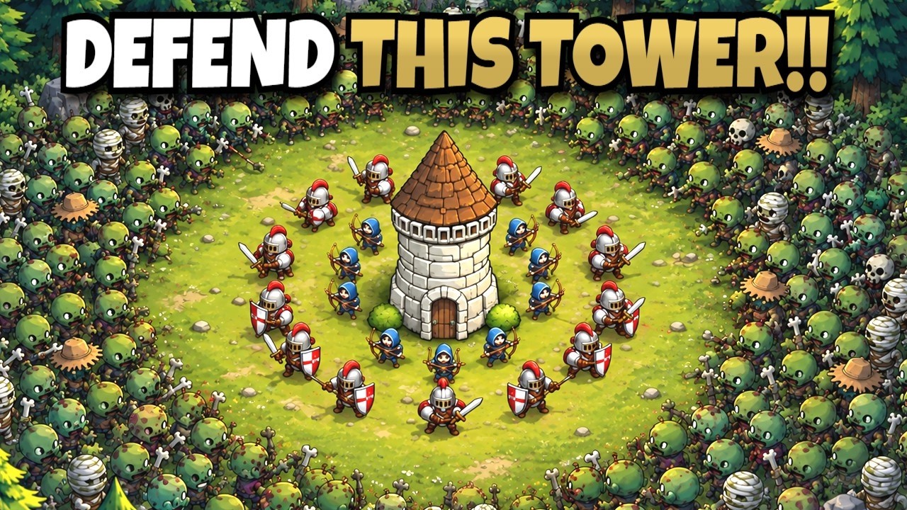 I Spent 3 Hours Upgrading my Tower to Survive the Invasion!