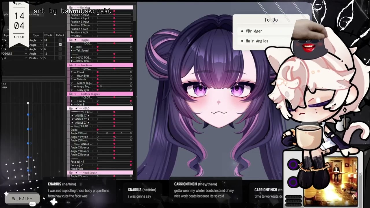 [VOD] I rig another VTuber Model pt 4 - HAIR PHYSICS [Live2D]