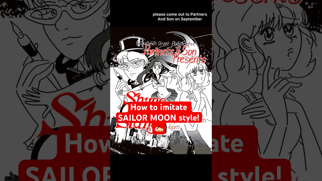 Imitating the GOAT Naoko Takeuchi for my comic reading in Philly! #processvideo #sailormoon