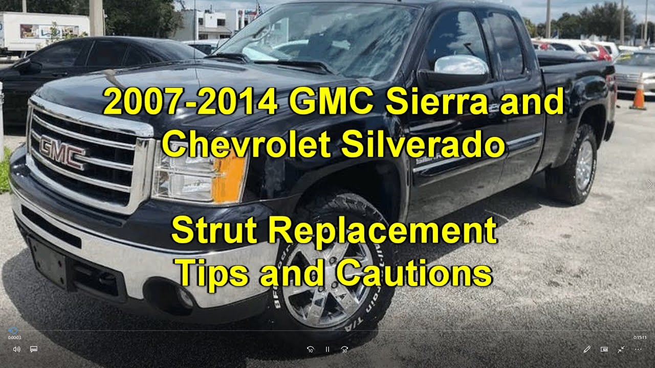 2007-2014 GMC Sierra & Chevrolet Silverado Strut Replacement Plus Control Arm Tips and Cautions