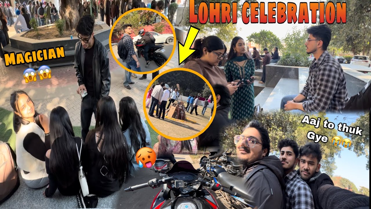Ye konsa magic tha 😱😱!! Lohri celebration 🥳❤️ vloggs⚡️ @velligang2.0  #vlog #chandigarh 