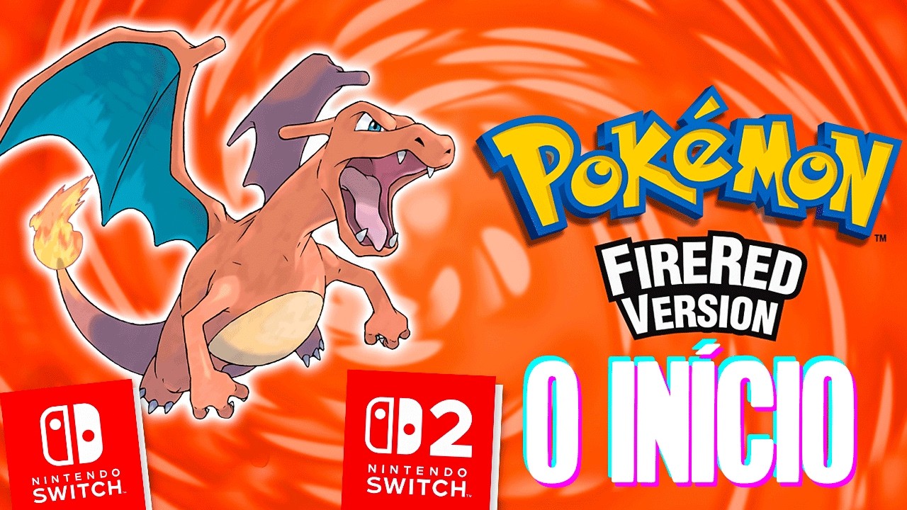 Pokemon FireRed - O Início no Nintendo Switch (Gameplay PT-BR Português)