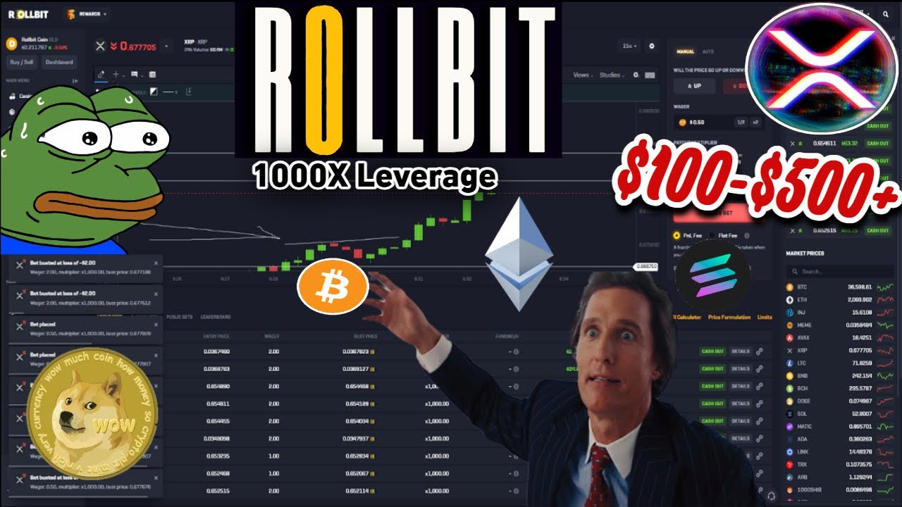 ROLLBIT 1000x Leverage Trading (CRAZY)