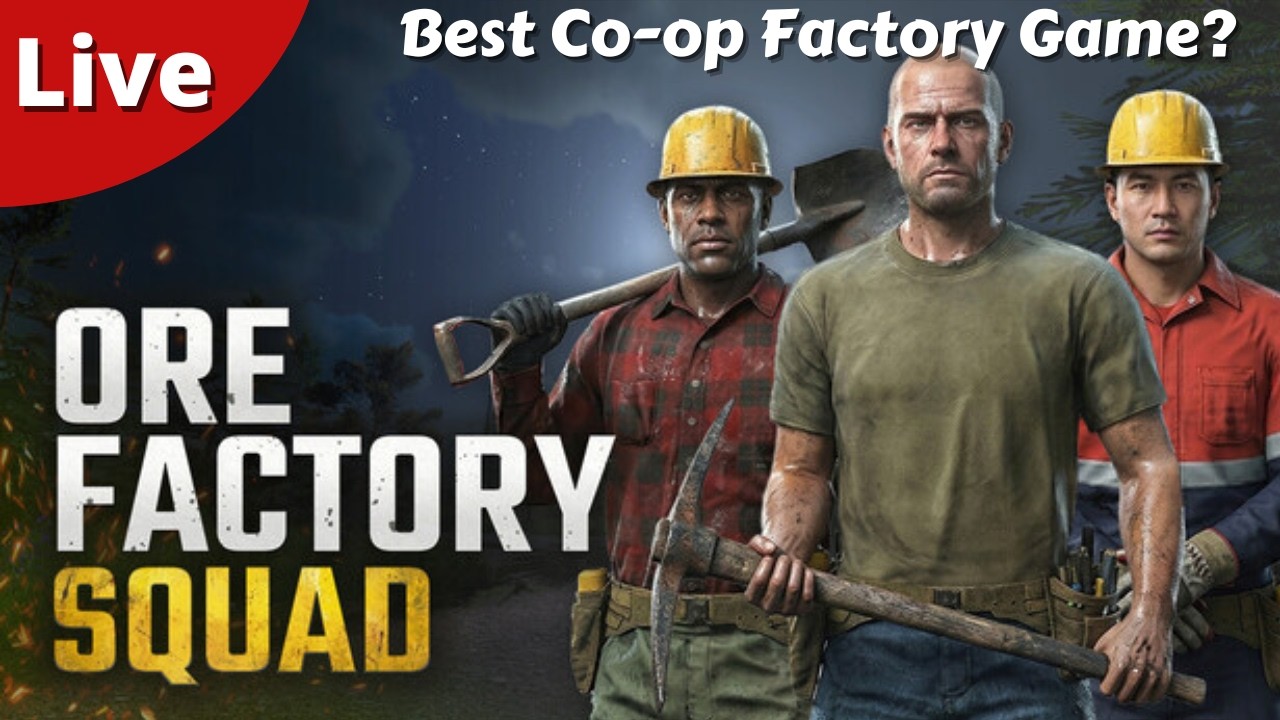 Co-op Mining Factory Building & Automation Game - Ore Factory Squad - #01 - Live