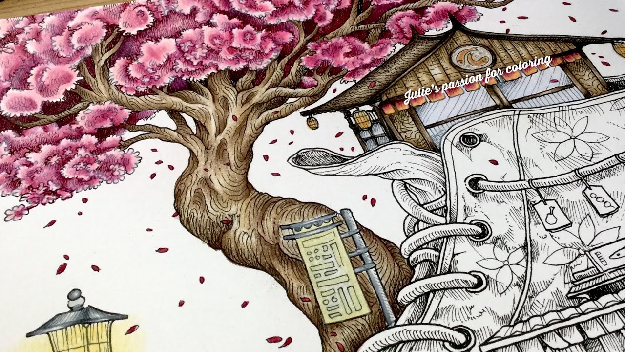 WORLDS WITHIN WORLDS by Kerby Rosanes - prismacolor pencils - color along part 1