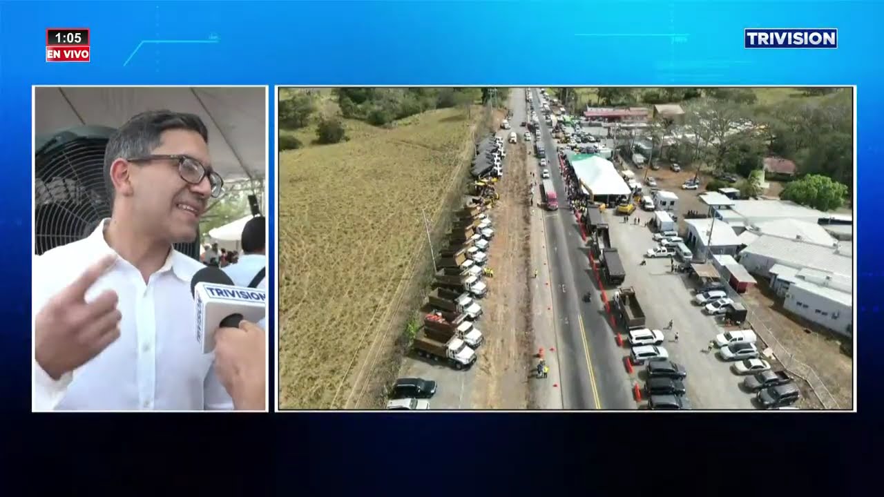 El Presidente Rodrigo Chaves, informa sobre el inicio de las obras de la ruta Barranca- Limonal.