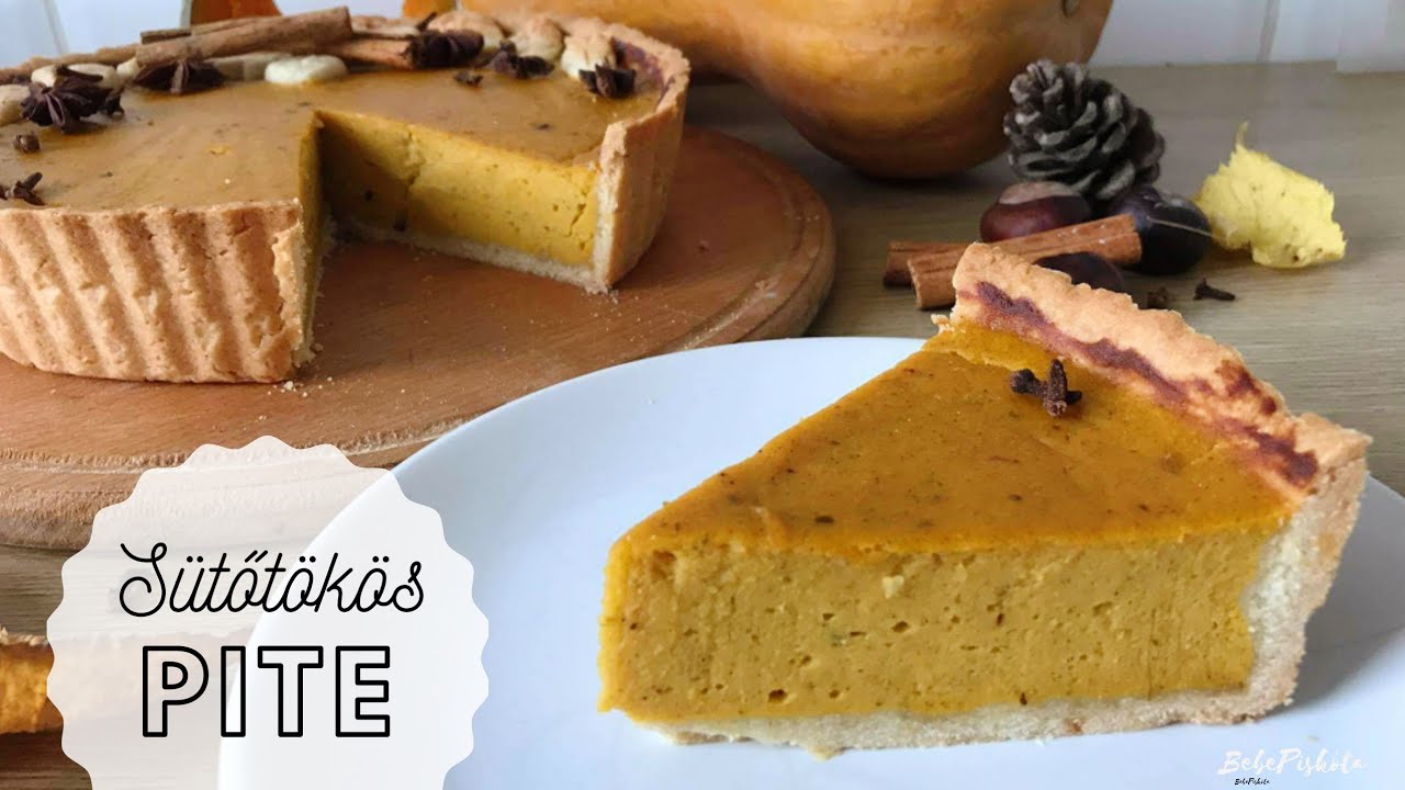 SÜTŐTÖKÖS pite 🥧🍂 - Pumpkin Pie 🧡 - BebePiskóta
