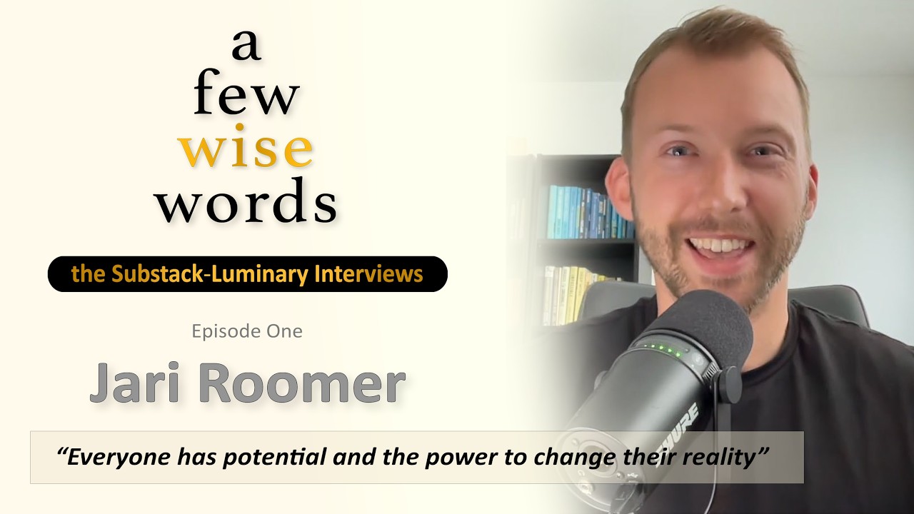 Substack Luminary Interviews - Interview #1 - Jari Roomer