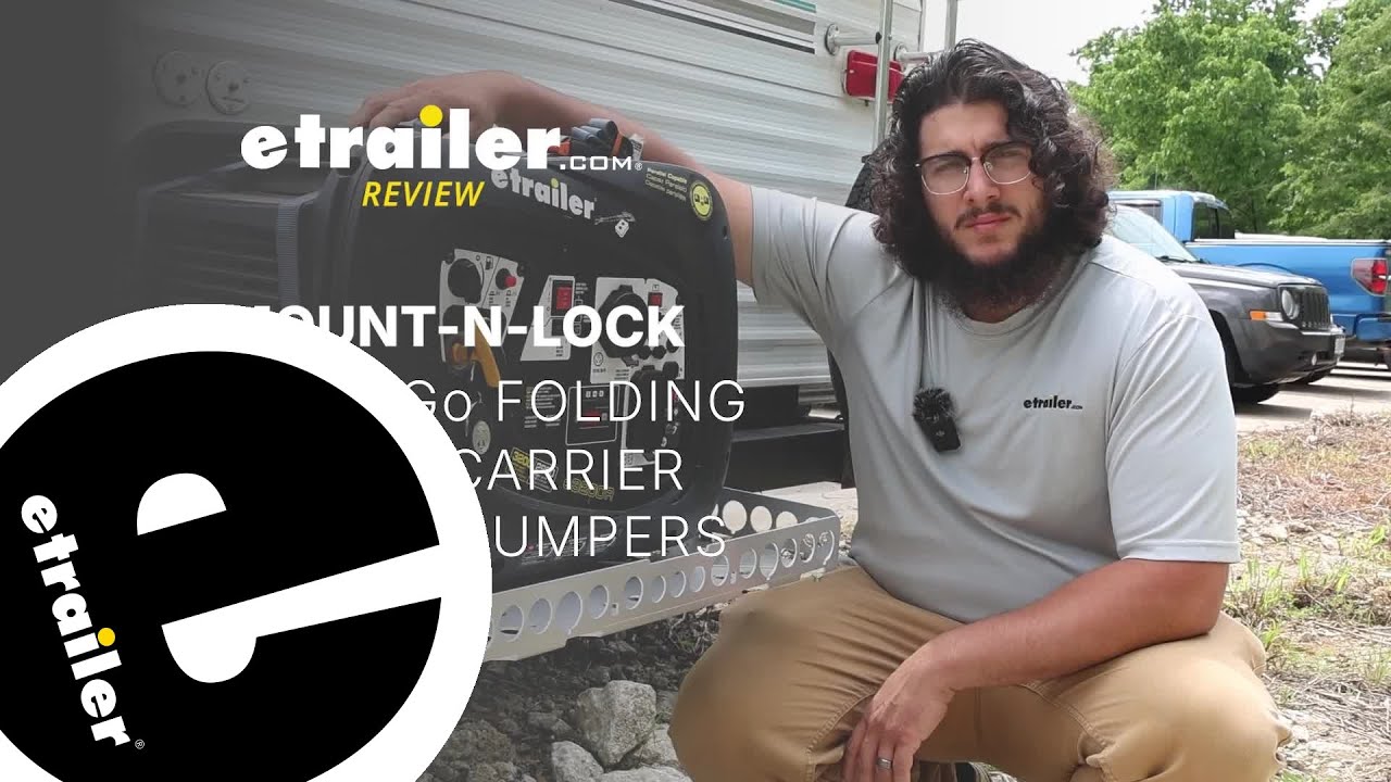 etrailer | Mount-n-Lock GennyGo RV Bumper Folding Generator and Cargo Carrier Feature Review