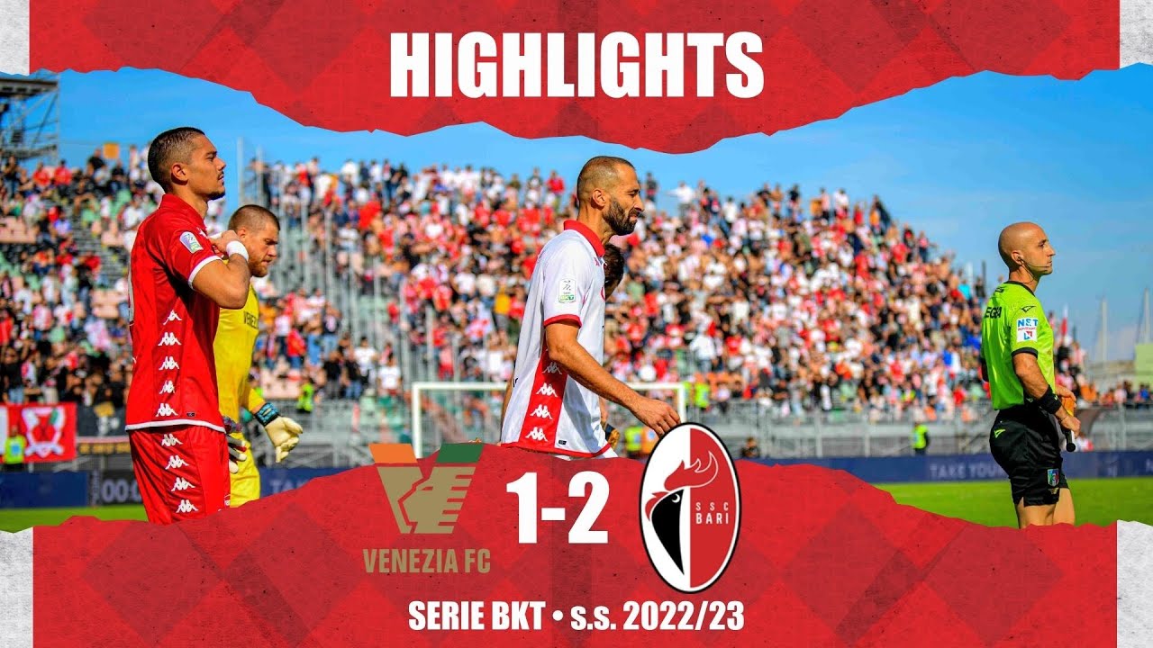 #LNPB #SerieB 8a g.// Highlights Venezia-Bari 1-2