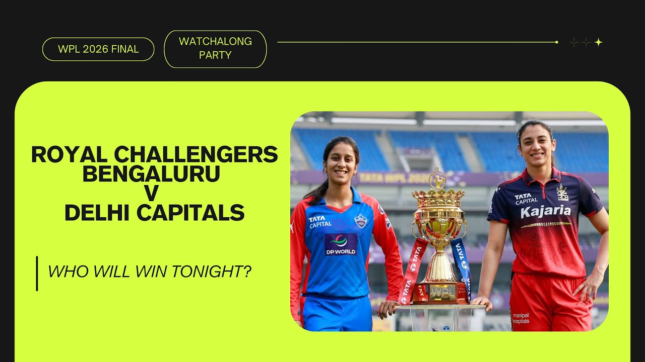 🚨 WPL 2026 | Royal Challengers Bengaluru vs Delhi Capitals | LIVE Watchalong