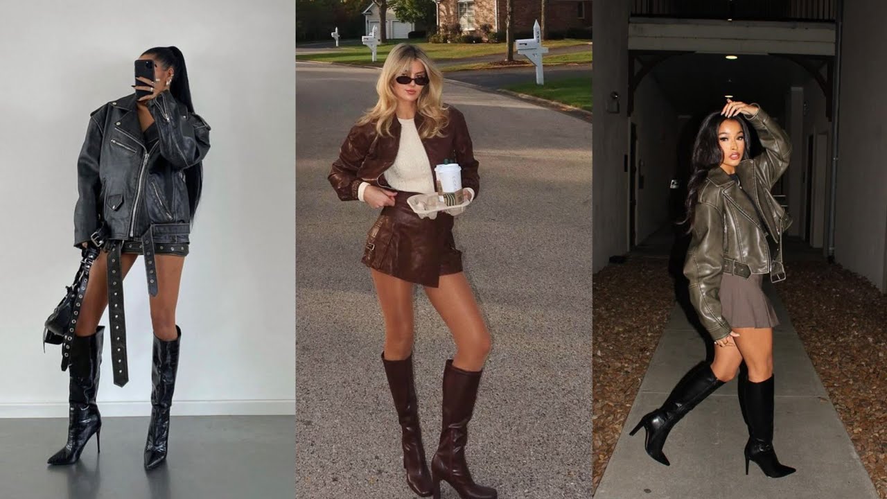 “Elevate Every Step: Luxe Leather Long High-Heel Boots”