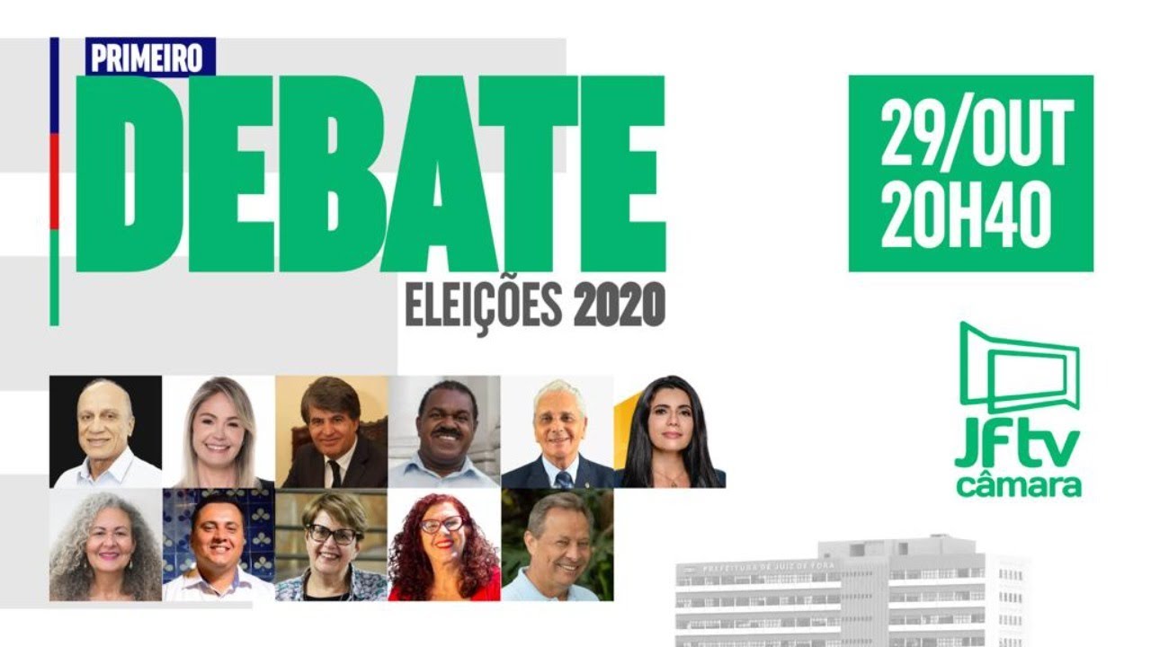 Eleições 2020. Primeiro debate ao vivo JFTVCâmara.