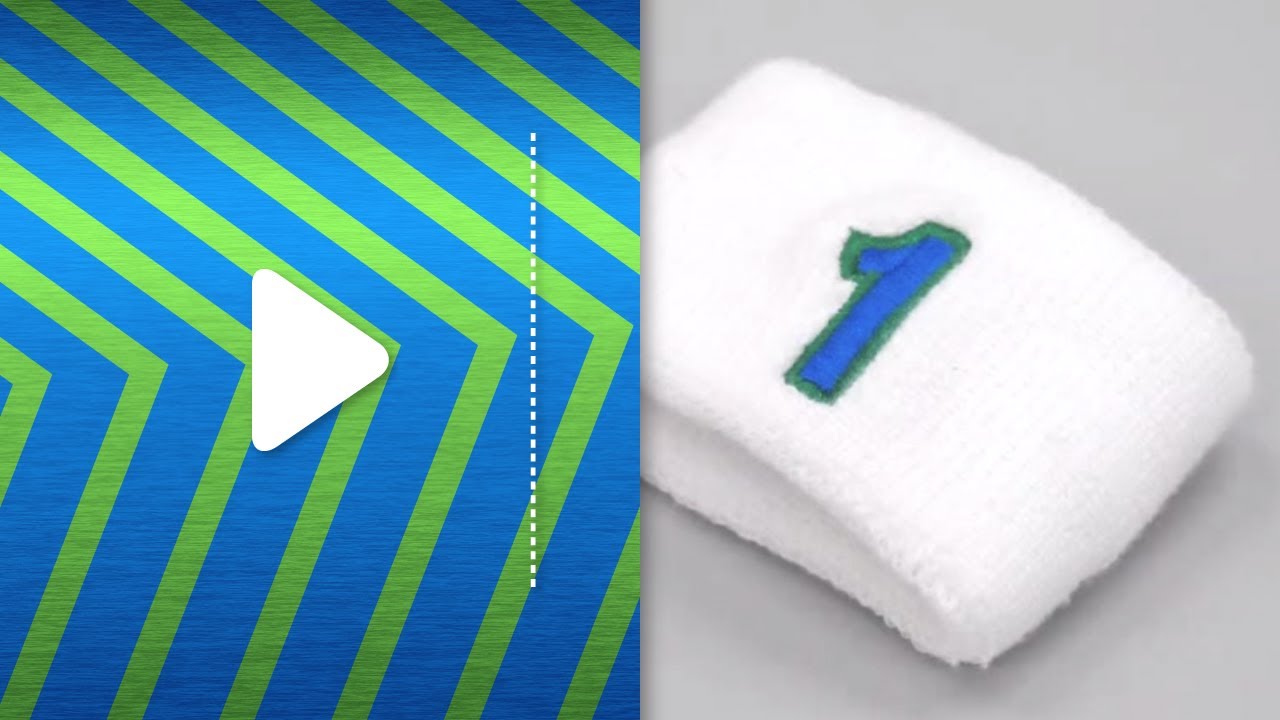 How to embroider on wristband or socks - Brother PR embroidery series