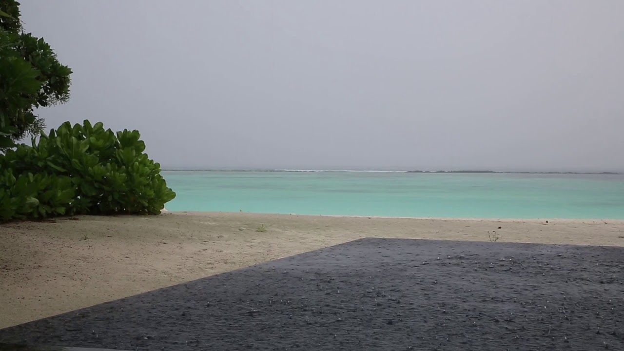 Rain TV Maldives ambient rain video with soothing rain sounds for soothing and tranquil sleep